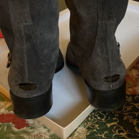 Jimmy Choo Doreen sz 40.5 suede smoke - Picture 8 of 12